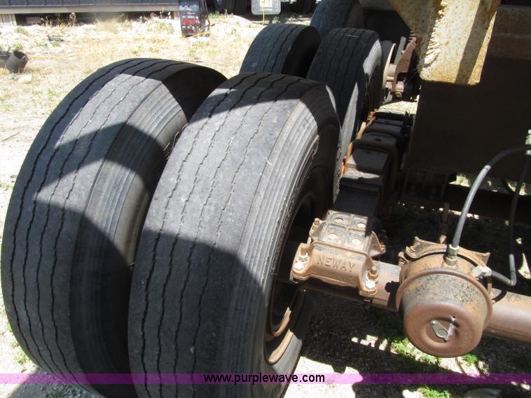 image for item D7441 1972 Cook tri axle belly dump trailer