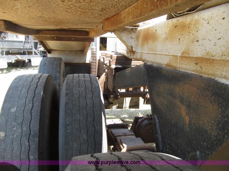 image for item D7441 1972 Cook tri axle belly dump trailer