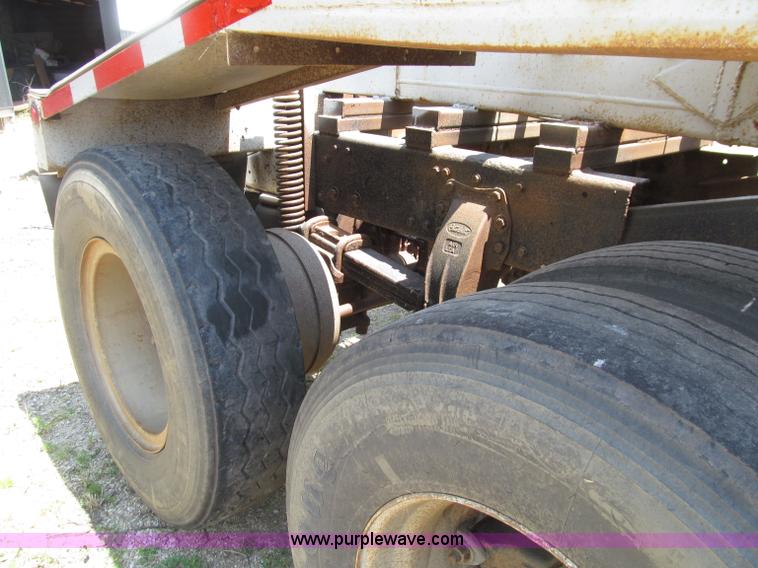 image for item D7441 1972 Cook tri axle belly dump trailer