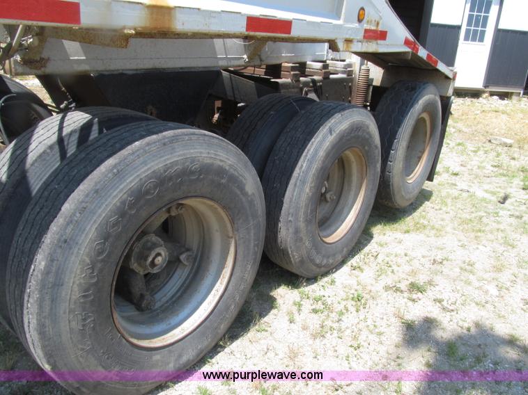 image for item D7441 1972 Cook tri axle belly dump trailer