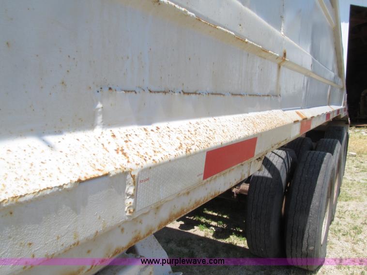 image for item D7441 1972 Cook tri axle belly dump trailer