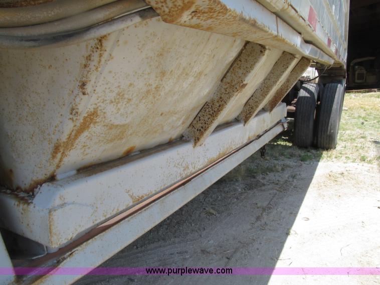 image for item D7441 1972 Cook tri axle belly dump trailer