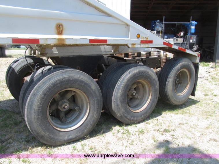 image for item D7441 1972 Cook tri axle belly dump trailer
