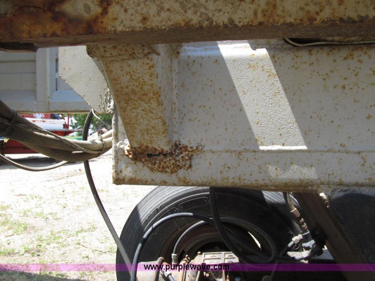 image for item D7441 1972 Cook tri axle belly dump trailer