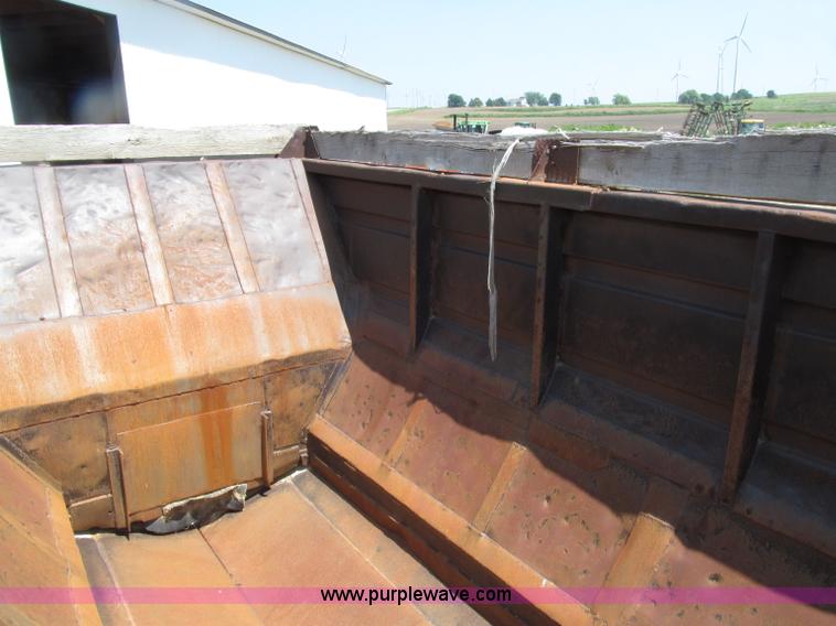 image for item D7441 1972 Cook tri axle belly dump trailer