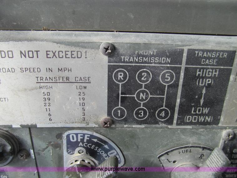 image for item E3637 1972 Am General five ton dump truck