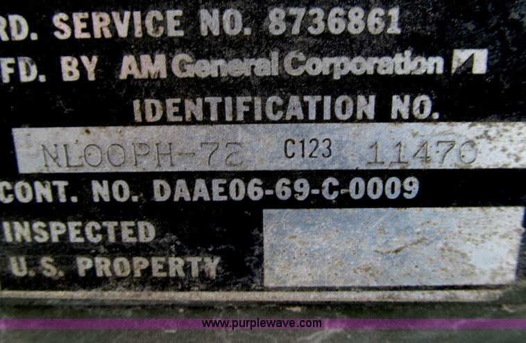 image for item E3637 1972 Am General five ton dump truck