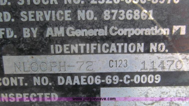 image for item E3637 1972 Am General five ton dump truck