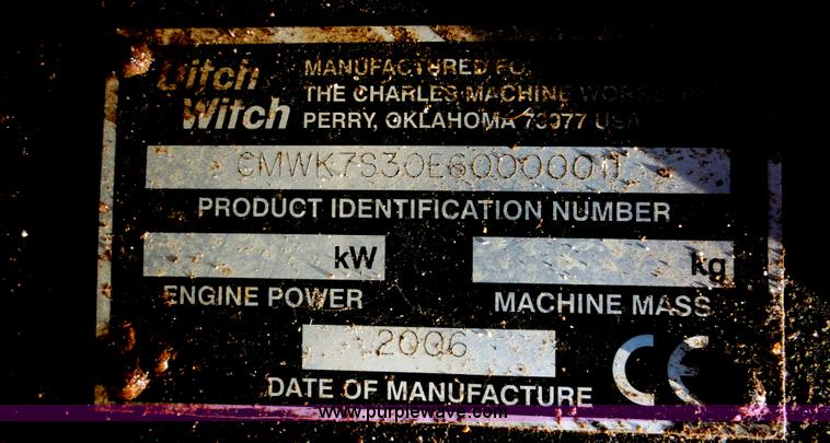 image for item F6656 2006 Ditch Witch hydraulic excavator hammer