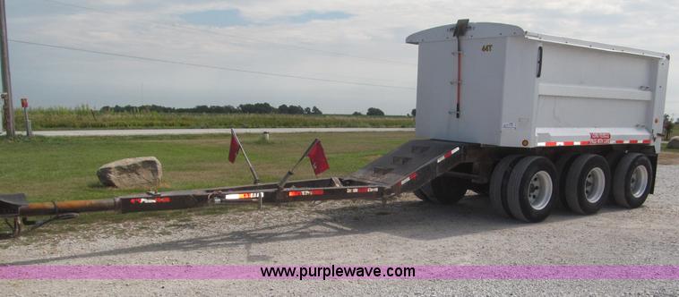 image for item F7112 1999 Cornhusker triple axle 14' pup dump trailer