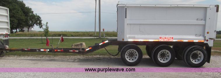image for item F7112 1999 Cornhusker triple axle 14' pup dump trailer