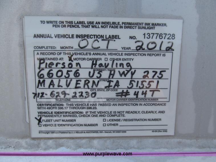 image for item F7112 1999 Cornhusker triple axle 14' pup dump trailer