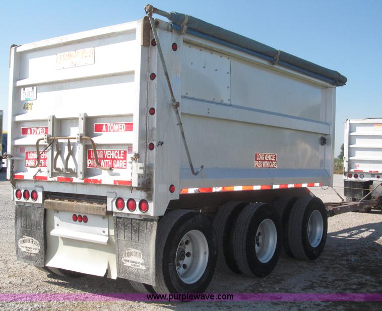 image for item F7114 2003 Cornhusker 800R 16' triple axle aluminum pup dump trailer