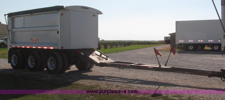 image for item F7114 2003 Cornhusker 800R 16' triple axle aluminum pup dump trailer