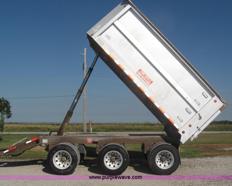 image for item F7114 2003 Cornhusker 800R 16' triple axle aluminum pup dump trailer
