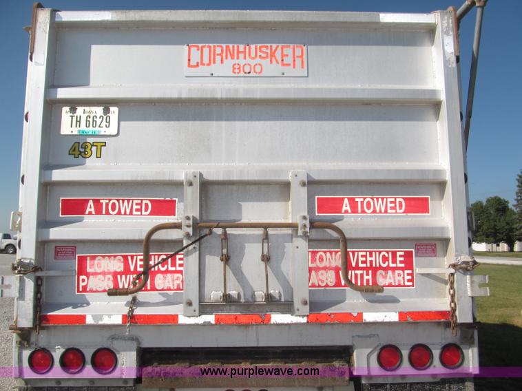 image for item F7114 2003 Cornhusker 800R 16' triple axle aluminum pup dump trailer