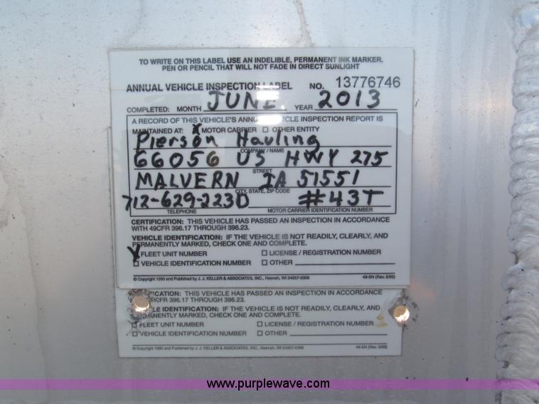 image for item F7114 2003 Cornhusker 800R 16' triple axle aluminum pup dump trailer