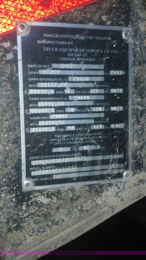 image for item F7114 2003 Cornhusker 800R 16' triple axle aluminum pup dump trailer