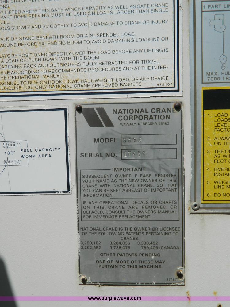 image for item G7876 1988 Ford L9000 AeroMax boom truck