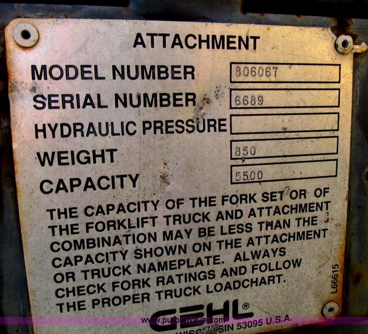 image for item G9449 Gehl DL6H telehandler