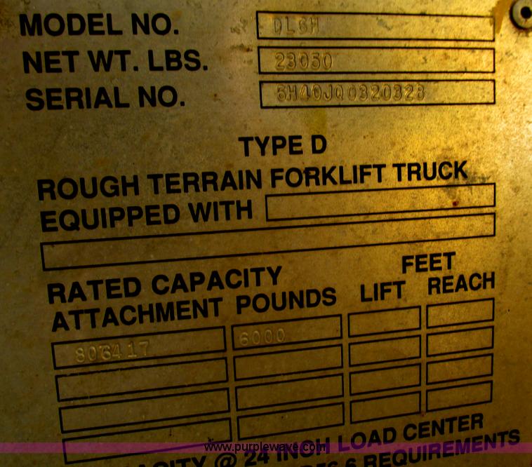 image for item G9449 Gehl DL6H telehandler