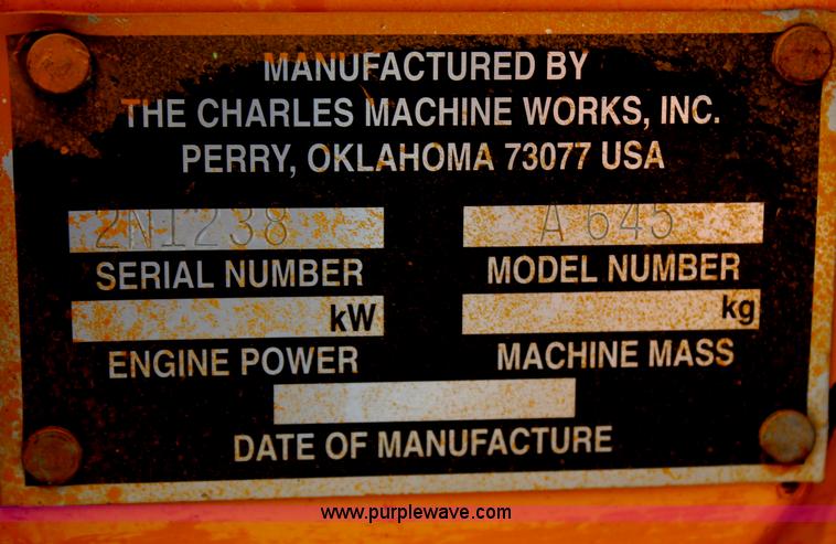 image for item H6688 1996 Ditch Witch 7610DD concrete wheel saw