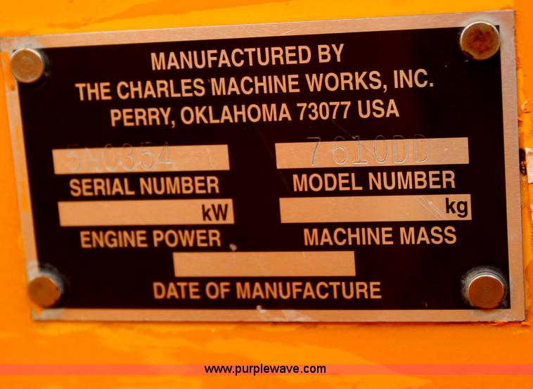 image for item H6688 1996 Ditch Witch 7610DD concrete wheel saw