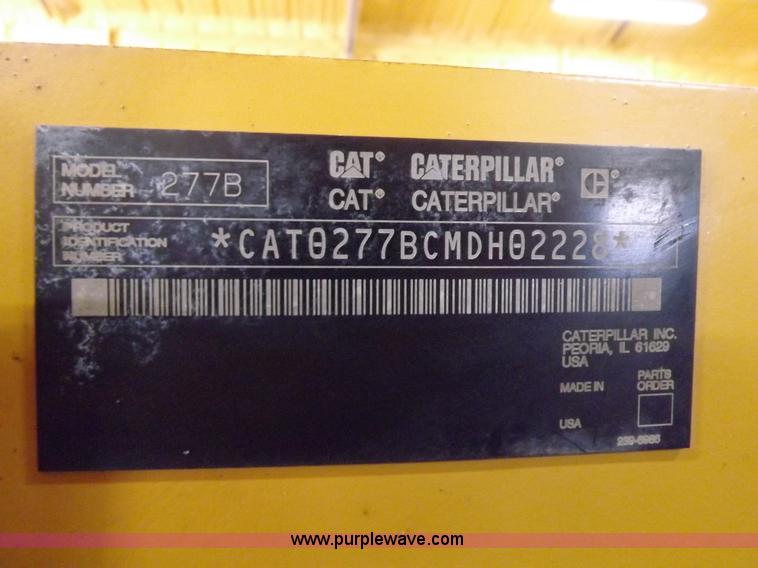 image for item I7604 2005 Caterpillar 277B track skid steer
