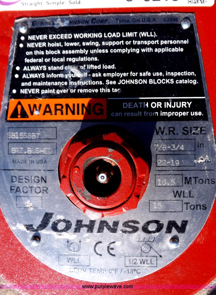 image for item J9218 Gunnebo Johnson block