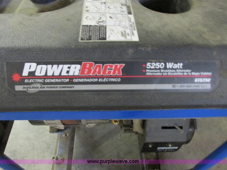 image for item Z9245 Powerback GT5250 generator