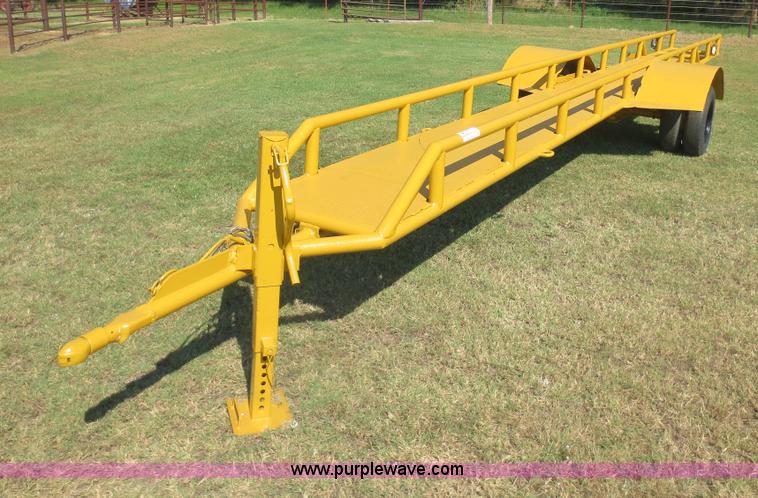 image for item D5949 Shop built 36' pipe/utility trailer