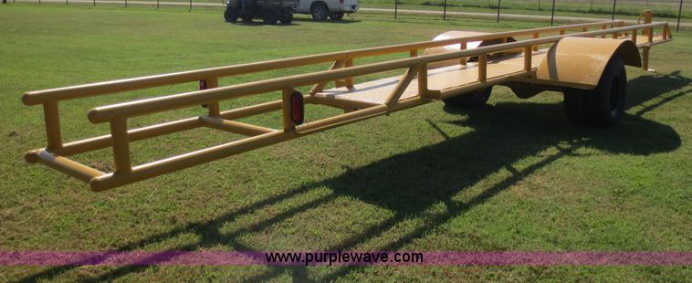 image for item D5949 Shop built 36' pipe/utility trailer