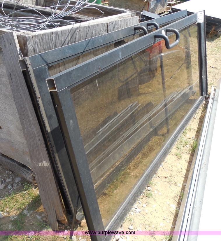 image for item E7635 (2) 7' x 3' glass pane doors