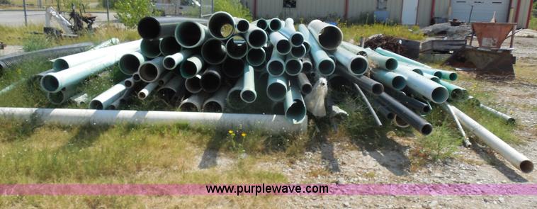 image for item E7650 Approximately 100 assorted PVC sewer pipe pieces