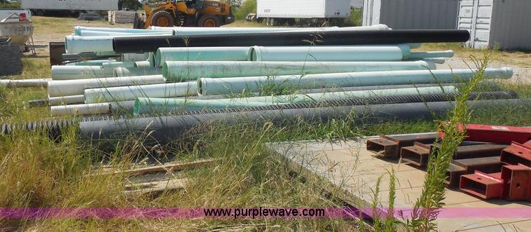 image for item E7650 Approximately 100 assorted PVC sewer pipe pieces