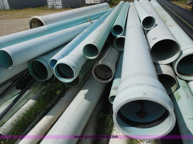 image for item E7650 Approximately 100 assorted PVC sewer pipe pieces