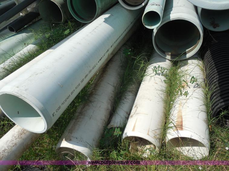 image for item E7650 Approximately 100 assorted PVC sewer pipe pieces