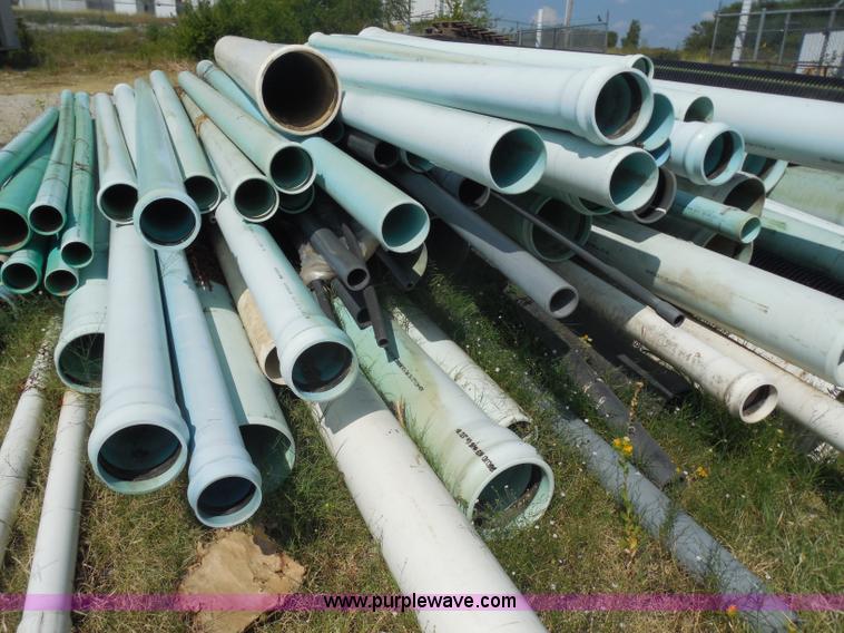 image for item E7650 Approximately 100 assorted PVC sewer pipe pieces
