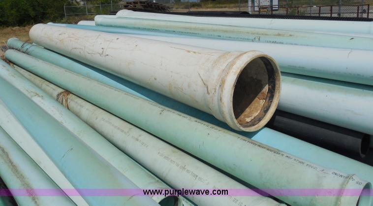 image for item E7650 Approximately 100 assorted PVC sewer pipe pieces