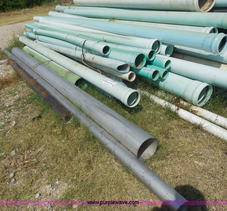 image for item E7650 Approximately 100 assorted PVC sewer pipe pieces