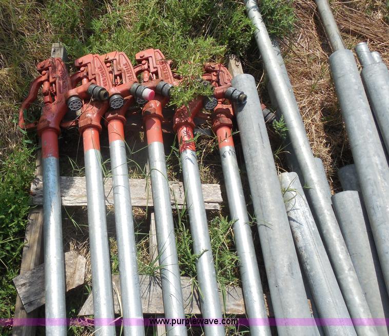 image for item E7652 Approximately 100 assorted galvanized metal fence posts