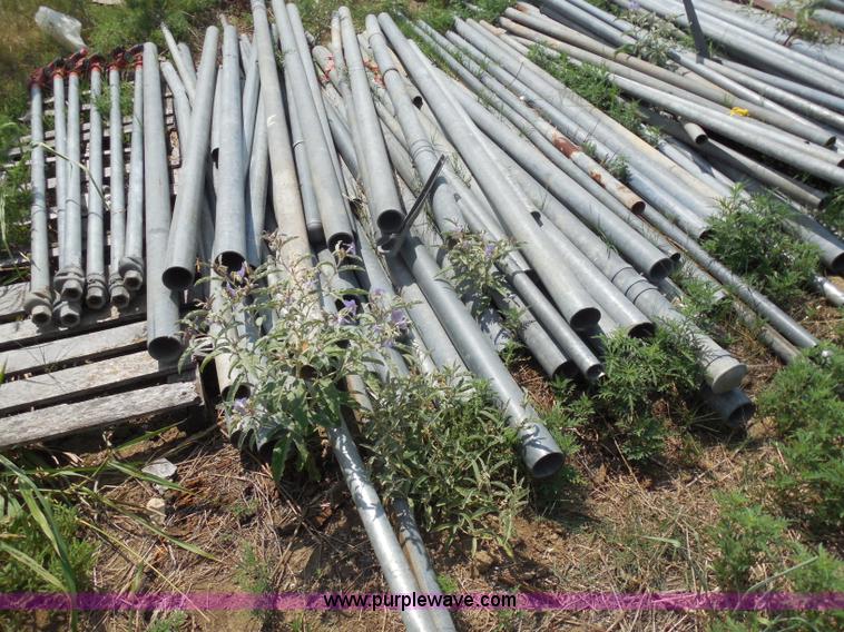 image for item E7652 Approximately 100 assorted galvanized metal fence posts