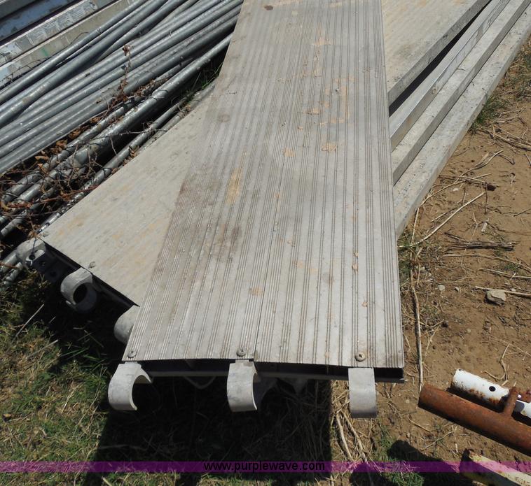 image for item E7677 (9) Werner aluminum plank scaffolding deck pieces