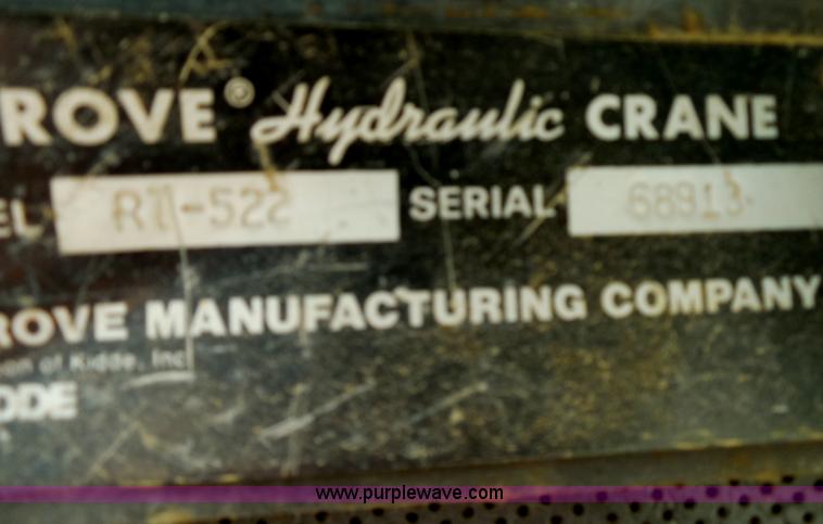 image for item E7703 1985 Grove RT522 rough terrain crane