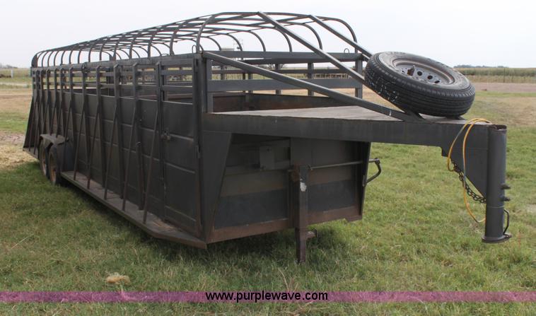 image for item G4128 Trailer Magic 28' gooseneck stock trailer