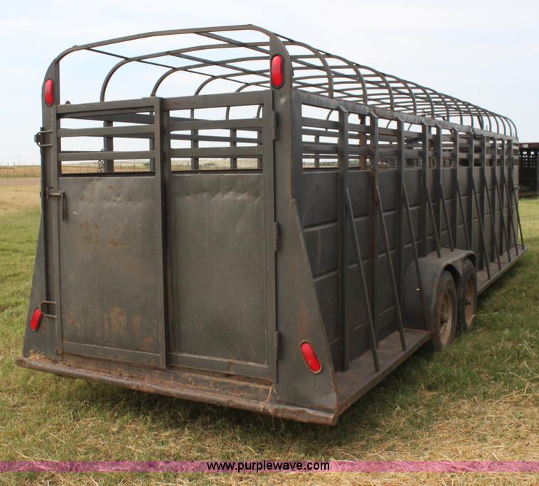 image for item G4128 Trailer Magic 28' gooseneck stock trailer