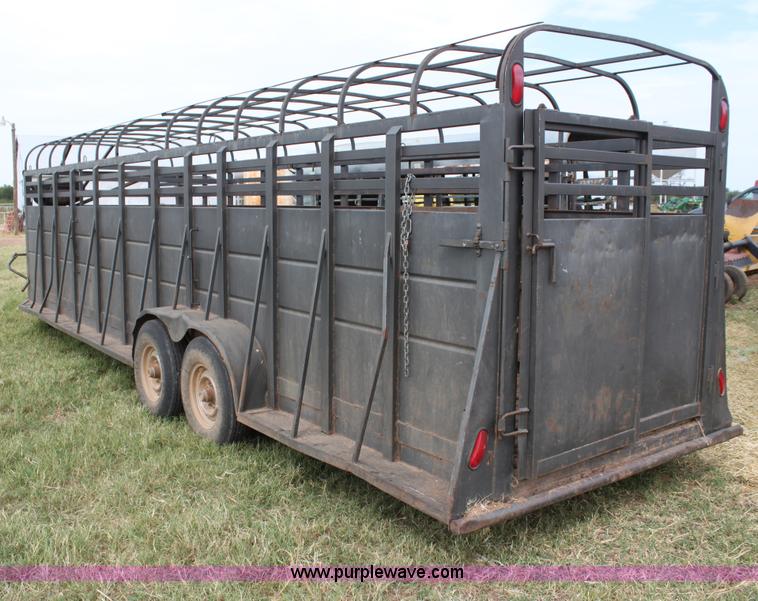 image for item G4128 Trailer Magic 28' gooseneck stock trailer