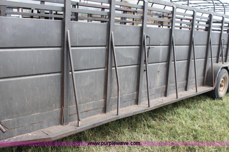 image for item G4128 Trailer Magic 28' gooseneck stock trailer