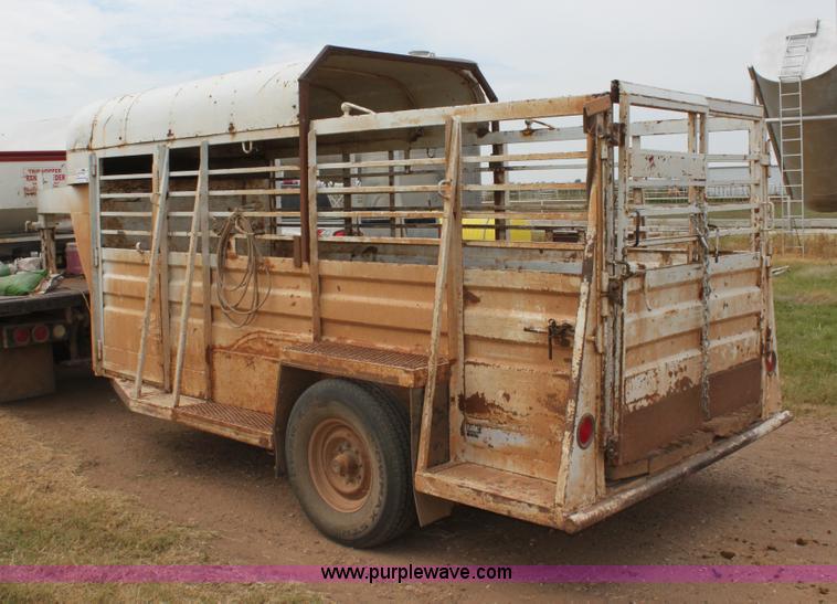 image for item G4138 Shop built gooseneck stock trailer
