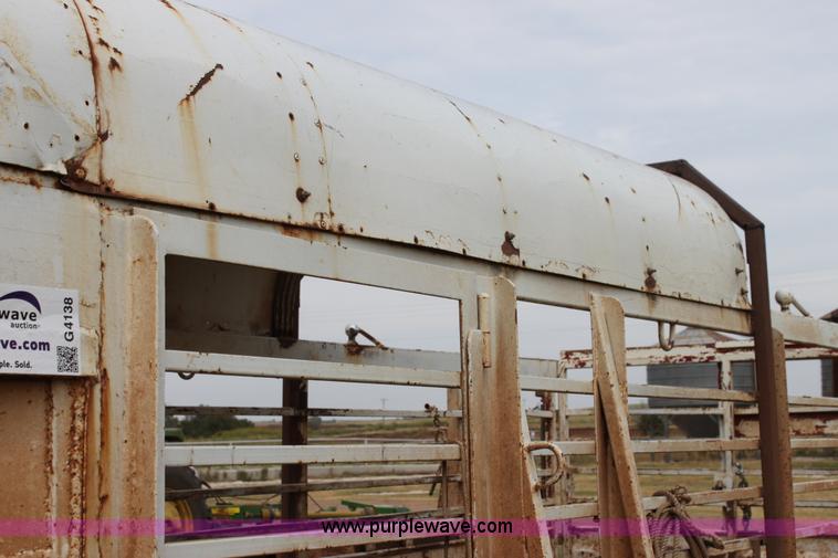 image for item G4138 Shop built gooseneck stock trailer